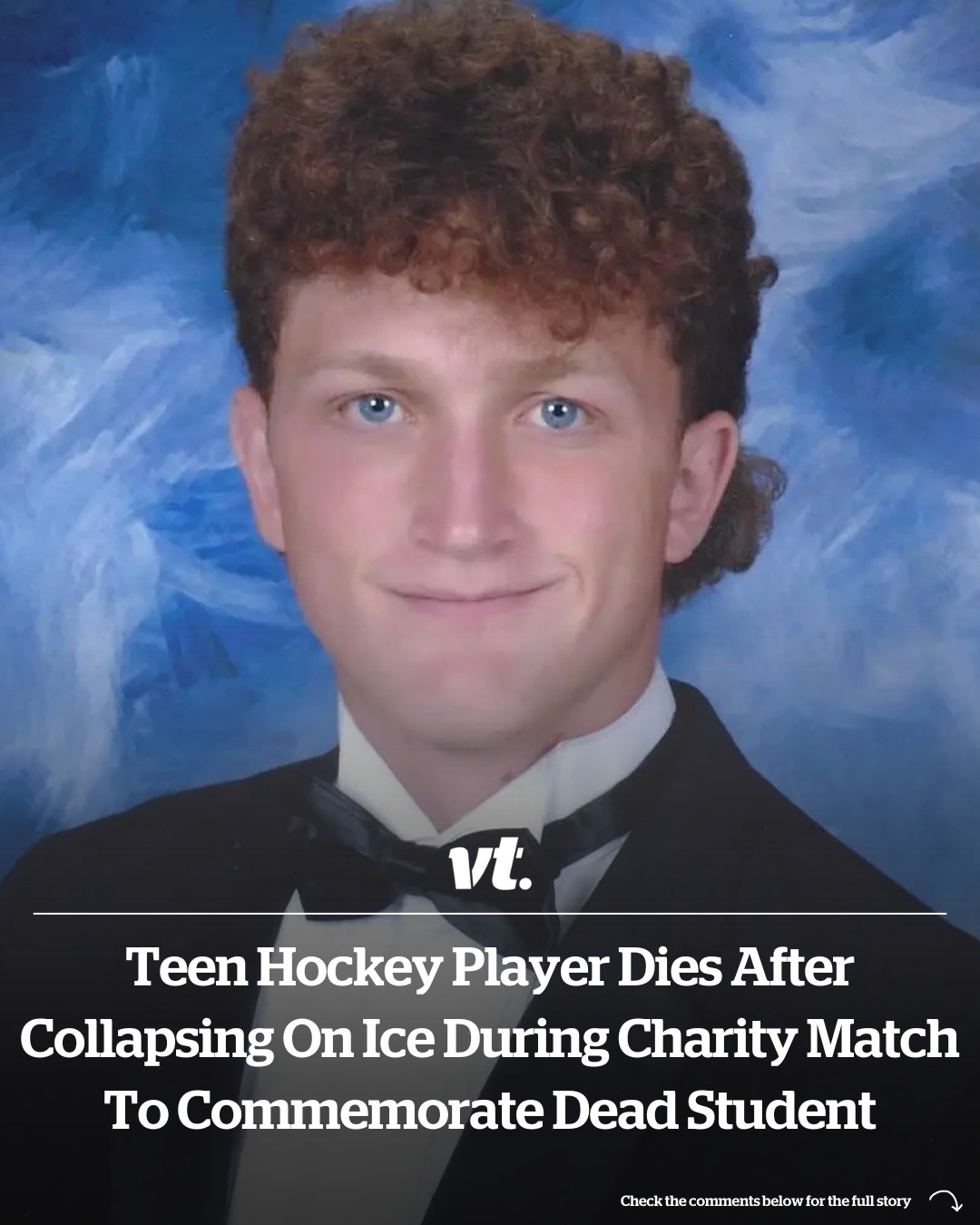 Teen hockey player dies after collapsing on ice during charity match to commemorate dead student