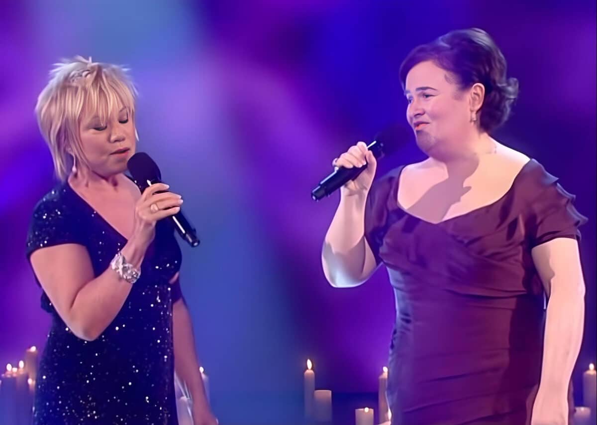 When Susan Boyle humorously expressed her desire to be as great as Elaine Paige on BGT, the judges couldn’t help but laugh. But now, , in the unforgettable I Dreamed a Dream: The Susan Boyle Story special, Susan has undeniably proven herself. She joined her idol, Elaine Paige, for a breathtaking duet of ‘I Know Him So Well’ from Chess, delivering a performance so mesmerizing it instantly went viral, leaving the world in awe.